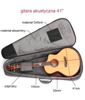 Pokrowiec na gitarę akustyczna Hard Bag GB-89-41