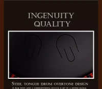 Tongue drum Hluru TAH9-14-InkBlack 9 ton 14"