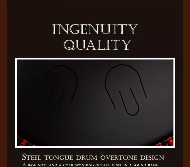 Tongue drum Hluru TAH9-14-InkBlack 9 ton 14"
