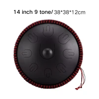 Tongue drum Hluru TAH9-14-InkBlack 9 ton 14"