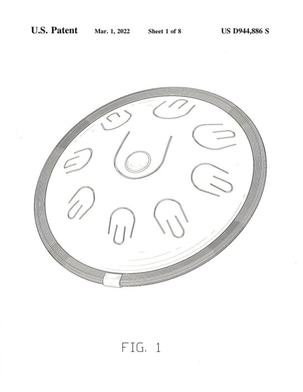 Tongue drum Hluru TAH9-14-InkBlack 9 ton 14"