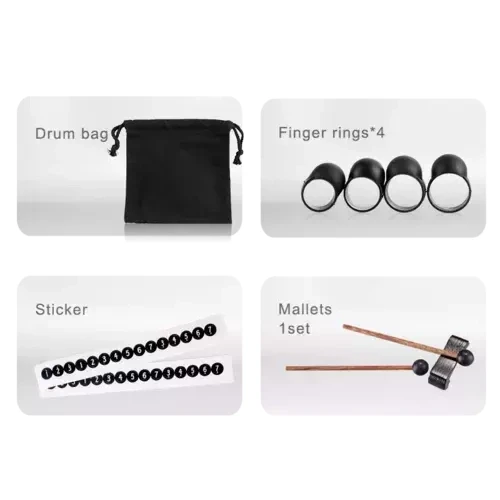 Tongue drum 6" 8 ton Hluru TP8-6-White