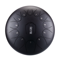 Lotus tongue drum 12" 13 ton Hluru-Huashu THL13-12-InkBlack