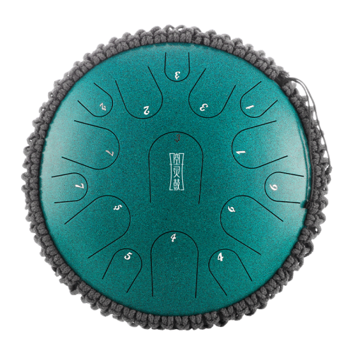 Tongue drum 15 ton 14" premium Hluru TB15-14-MineralGreen