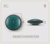 Tongue drum 15 ton 14" premium Hluru TB15-14-MineralGreen