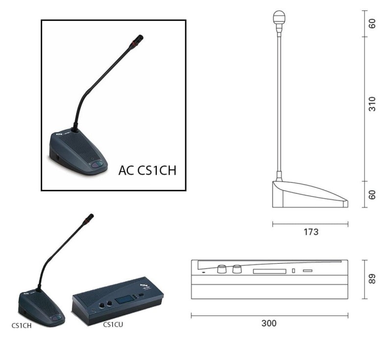 FBT CS 1CH /FBTAC - mikrofon systemu konferencyjnego