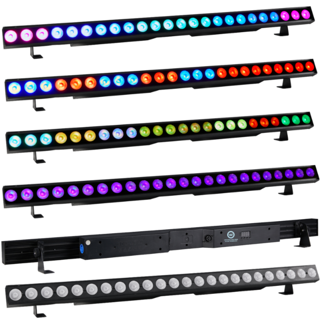 LIGHT4ME SPECTRA CREE BAR 24x6W RGBWA-UV listwa oś