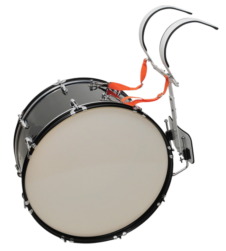 AD-107 CZARNY BĘBEN MARSZOWY 22x12" Z NOSIDŁEM