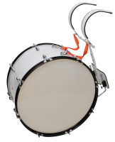 AD-107 BIAŁY BĘBEN MARSZOWY 22x12" Z NOSIDŁEM