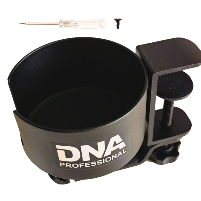 DNA DJ BOOTH WEB UCHWYT WIELOFUNKCYJNY NA KUBEK WIESZAK NA SŁUCHAWKI PRZYBORNIK DO STANOWISKA STOŁU DJ ALUMINIUM DO 5KG