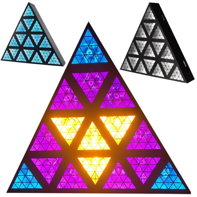LIGHT4ME TRIANGIS efekt świetlny LED 64x2W RGBA oś