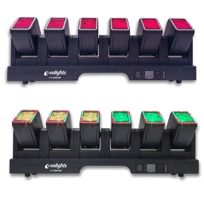 EVOLIGHTS 6 CANNON belka oświetleniowa 6x głowica