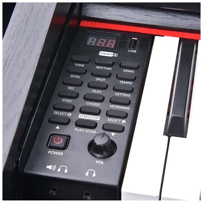V-TONE BL-8808 BK pianino cyfrowe do nauki USB MID