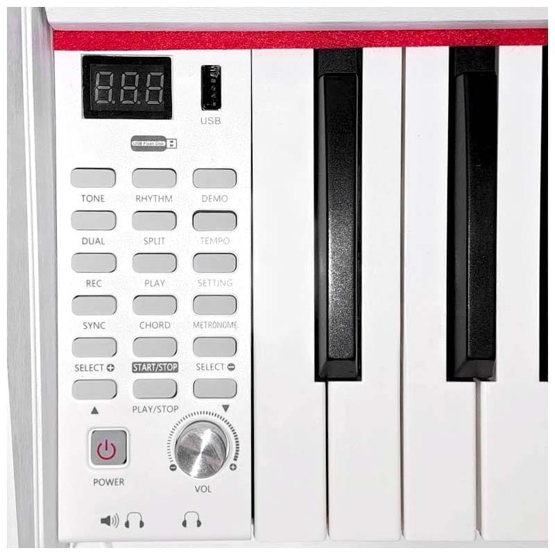 V-TONE BL-8808 WH pianino cyfrowe do nauki USB MID