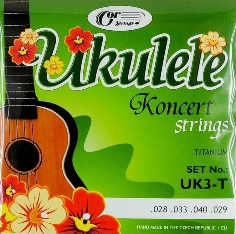 GORSTRINGS UK3-T TITANIUM STRUNY DO UKULELE KONCERTOWEGO