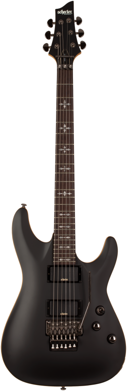 SCHECTER DEMON 6 FR AGED BLACK SATIN