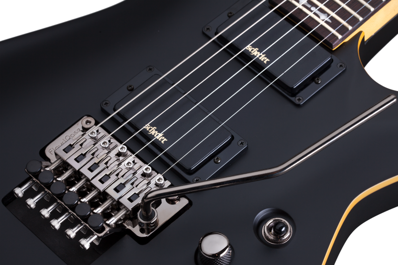 SCHECTER DEMON 6 FR AGED BLACK SATIN