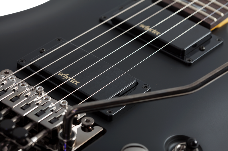 SCHECTER DEMON 6 FR AGED BLACK SATIN