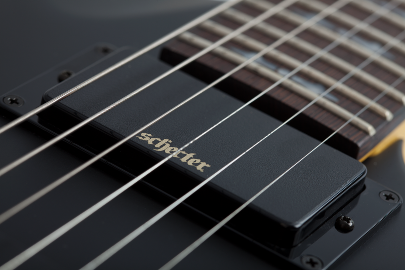 SCHECTER DEMON 6 FR AGED BLACK SATIN