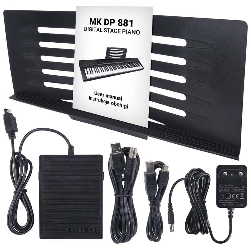 MK WP 881 pianino cyfrowe klawisze do nauki gry