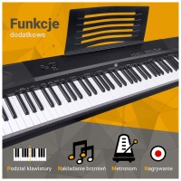 MK WP 881 pianino cyfrowe klawisze do nauki gry