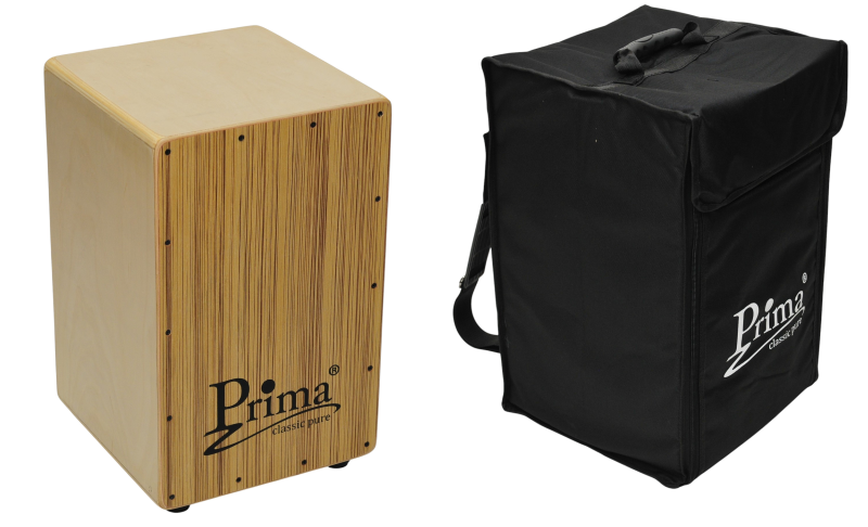 PRIMA PC-100 ZB ZEBRA CAJON STRUNOWY SKRZYNIA PERKUSYJNA SET Z POKROWCEM