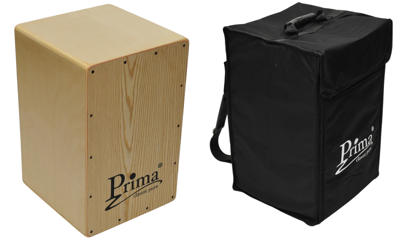 PRIMA PC-100 OK DĄB CAJON STRUNOWY SKRZYNIA PERKUSYJNA SET Z POKROWCEM