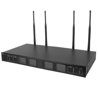 DNA RV-8 ZESTAW BEZPRZEWODOWY 8X BATERYJNY MIKROFON DORĘCZNY ODBIORNIK UHF 610-690 MHZ 8X40 KANAŁÓW