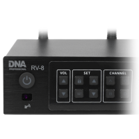 DNA RV-8 ZESTAW BEZPRZEWODOWY 8X BATERYJNY MIKROFON DORĘCZNY ODBIORNIK UHF 610-690 MHZ 8X40 KANAŁÓW