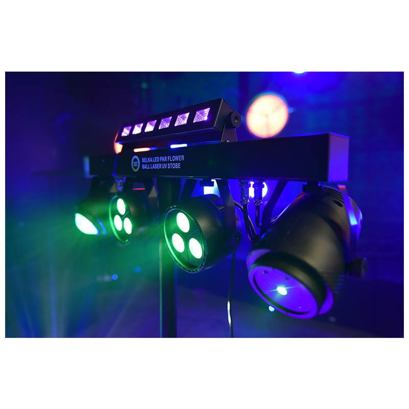 LIGHT4ME BELKA LED PAR FLOWER BALL LASER UV STROBE