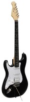 EVER PLAY ST-2 BK/WH LH GITARA ELEKTRYCZNA LEWORĘCZNA