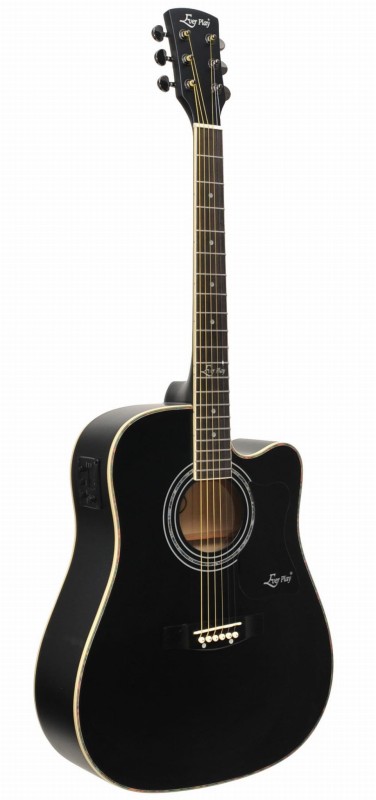 EVER PLAY AP-400CEQ BK MATT GITARA ELEKTROAKUSTYCZNA ZESTAW