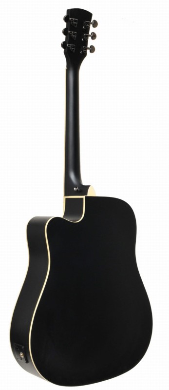EVER PLAY AP-400CEQ BK MATT GITARA ELEKTROAKUSTYCZNA ZESTAW