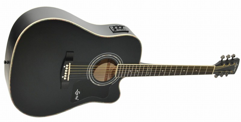 EVER PLAY AP-400CEQ BK MATT GITARA ELEKTROAKUSTYCZNA ZESTAW