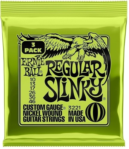 ERNIE BALL 3221 3-PACK 10-46 REGULAR SLINKY STRUNY DO GITARY ELEKTRYCZNEJ