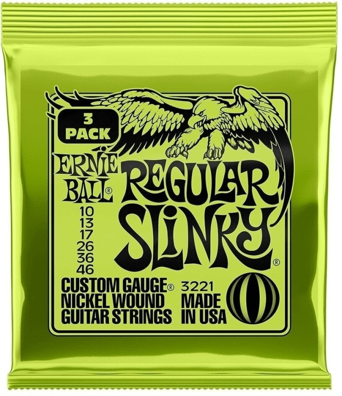 ERNIE BALL 3221 3-PACK 10-46 REGULAR SLINKY STRUNY DO GITARY ELEKTRYCZNEJ