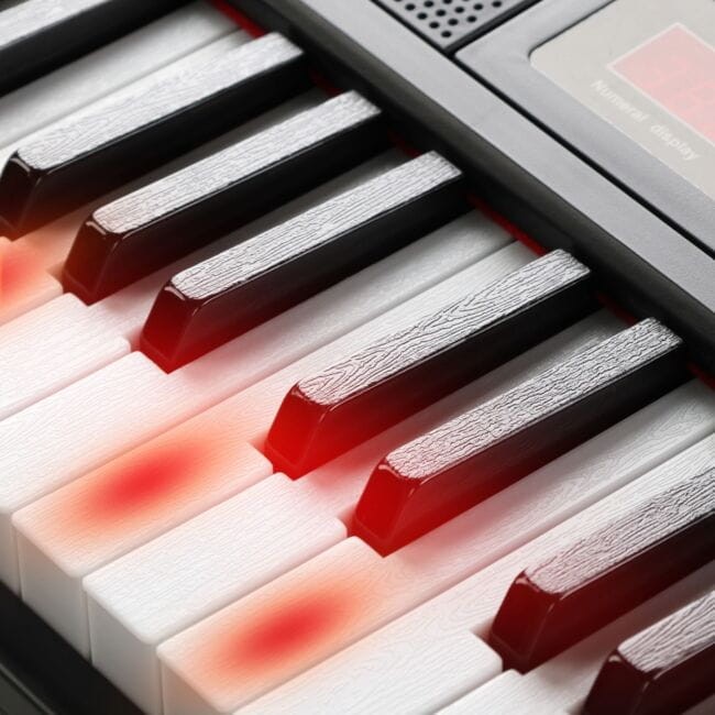 SUPRIMO 88035L PIANINO CYFROWE EDUKACYJNE 88 KLAWISZY PODŚWIETLANA KLAWIATURA