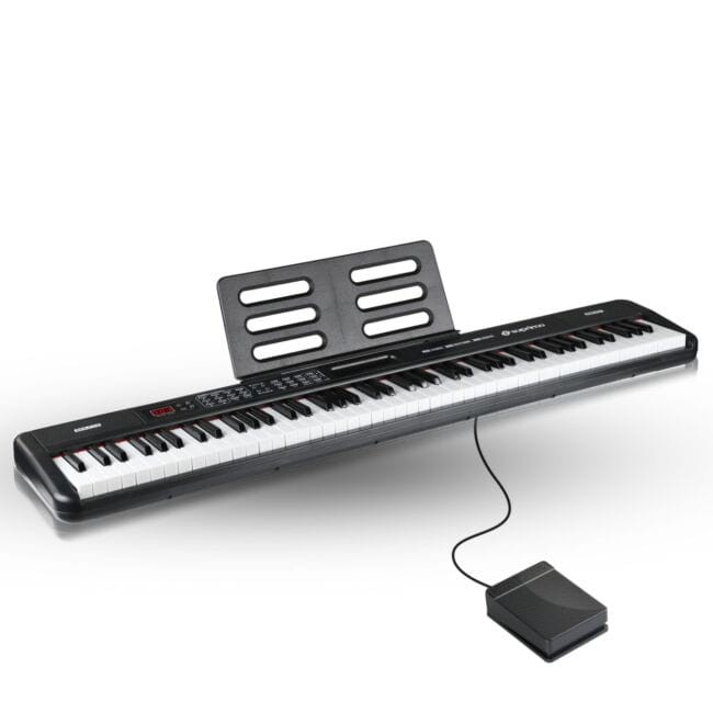 SUPRIMO 88035L PIANINO CYFROWE EDUKACYJNE 88 KLAWISZY PODŚWIETLANA KLAWIATURA
