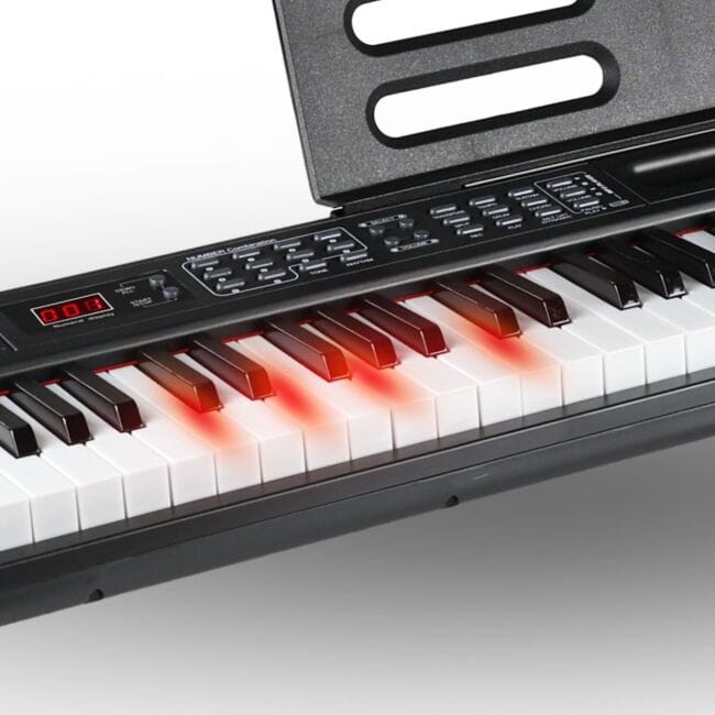 SUPRIMO 88035L PIANINO CYFROWE EDUKACYJNE 88 KLAWISZY PODŚWIETLANA KLAWIATURA