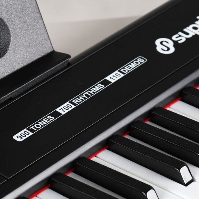 SUPRIMO 88035L PIANINO CYFROWE EDUKACYJNE 88 KLAWISZY PODŚWIETLANA KLAWIATURA