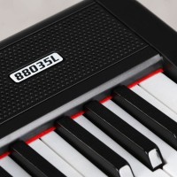 SUPRIMO 88035L PIANINO CYFROWE EDUKACYJNE 88 KLAWISZY PODŚWIETLANA KLAWIATURA