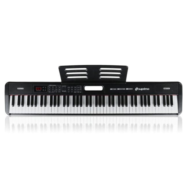 SUPRIMO 88035L PIANINO CYFROWE EDUKACYJNE 88 KLAWISZY PODŚWIETLANA KLAWIATURA