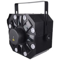 LIGHT4ME OCTALED EFEKT ŚWIETLNY DISCO RGBWA FLOWER LASER STROBOSKOP