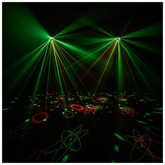 LIGHT4ME OCTALED EFEKT ŚWIETLNY DISCO RGBWA FLOWER LASER STROBOSKOP