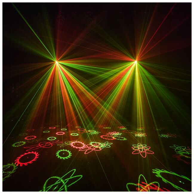 LIGHT4ME OCTALED EFEKT ŚWIETLNY DISCO RGBWA FLOWER LASER STROBOSKOP