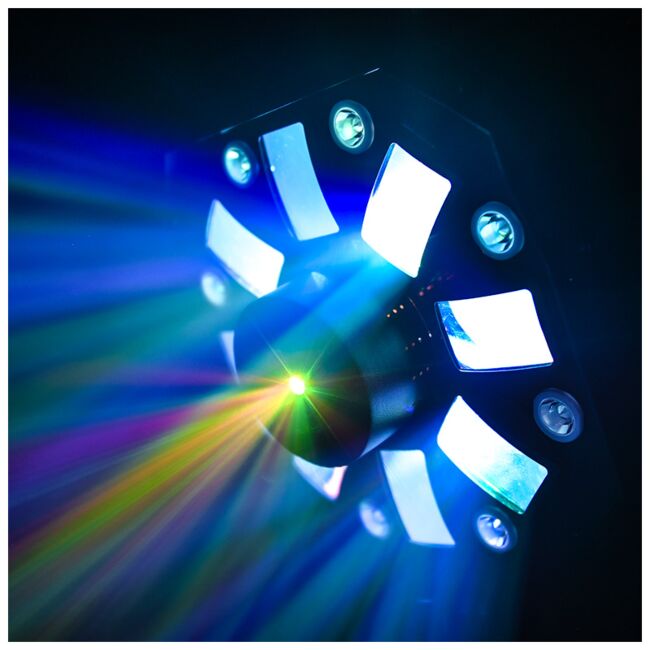 LIGHT4ME OCTALED EFEKT ŚWIETLNY DISCO RGBWA FLOWER LASER STROBOSKOP