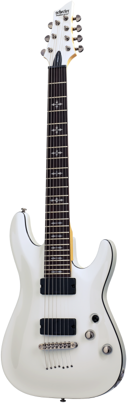 SCHECTER DEMON 7 VINTAGE WHITE