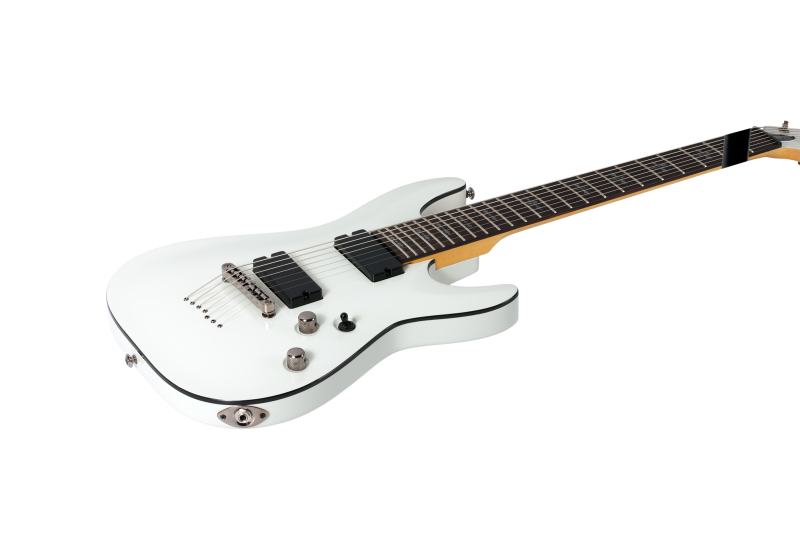 SCHECTER DEMON 7 VINTAGE WHITE