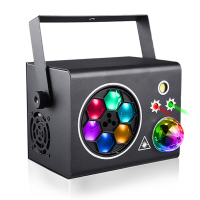 LIGHT4ME PARTY BOX-A EFEKT DYSKOTEKOWY MULTIEFEKT LED DMX 5w1 LASER STROBO KULA DISCO