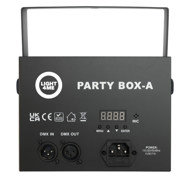 LIGHT4ME PARTY BOX-A EFEKT DYSKOTEKOWY MULTIEFEKT LED DMX 5w1 LASER STROBO KULA DISCO